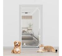 Zanzariera For Porta For Gatti, Porta For Zanzariera For Gatti Adatta Alle Dimensioni Della Porta, Porta For Zanzariera For Animali Addensata Con Cerniera, Zanzariera For Porta In Rete For Gatti (Col