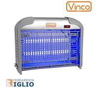 Zanzariera Insetticida Elettrico Lampada Fulmina Zanzare Giardino 16W 40mq VINCO