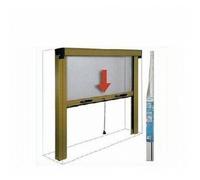 ZANZARIERA IRS MARRONE 120X170H VERTICALE PER BALCONE FINESTRA RULLO ALLUMINO