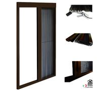 ZANZARIERA IRS OPERA PLISSE 120X240 CM ORIZZONTALE MARRONE