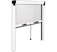 ZANZARIERA A RULLO IN KIT 120X160H VERTICALE X FINESTRE BIANCA riducibile