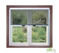 ZANZARIERA KIT FINESTRA FRENO 120X160 CM MARRONE 8017 AVVOLGIBILE RIDUCIBILE