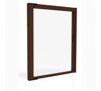 Zanzariera laterale a molla Z40 in kit da taglio Marrone 8017 Lucido