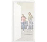 Zanzariera Laterale per Porta Finestra 110x190cm Tenda Protezione per Cucina Chiude Automaticamente con Magneti Installazione con Nastri Adesivi per Casa Bianco