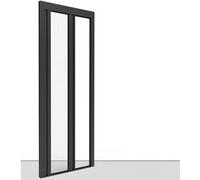 Zanzariera Laterale Plisse Porta Finestre 1 Anta | Zanzariera Plissettata Scorrevole Laterale | Zanzariere Avvolgibili | Solo 22mm di ingombro | Personalizzabile | Made in Italy