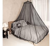 Zanzariera Letto Matrimoniale Nera | Portatile da Viaggio, Senza Apertura