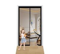 Zanzariera Magnetica 107 x 187 cm Si Chiude da Sola Zanzariera con Magneti Non È Necessario Praticare Fori Adatto a Bambini e Animali Domestici, Nero