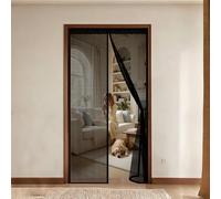 Zanzariera Magnetica 107 x 230 cm Chiusura Automatica a Calamite, Monta Facilmente, Non Serve Forare, Vostra Dalle Zanzare, Finestra Porte Chiusura per Cortile, Nero