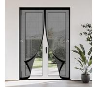 Zanzariera Magnetica 116 x 215 cm Zanzariera Magnetica per Porta Non È Necessario Praticare Fori Rete Fine Finestra, Nero