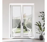 Zanzariera Magnetica 118 x 216 cm Zanzariera Magnetica per Porta Non È Necessario Praticare Fori Rete Fine Finestra, Bianco