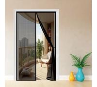 Zanzariera Magnetica 120 x 185 cm Chiusura Automatica a Calamite, Monta Facilmente, Non Serve Forare, Vostra Dalle Zanzare Finestra Porte Chiusura per Soggiorno, Nero