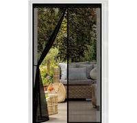 Zanzariera Magnetica 120 x 218 cm Chiusura Automatica a Calamite, Monta Facilmente, Non Serve Forare, Vostra Dalle Zanzare, Tenda Zanzariera con Magneti per Cortile, Nero