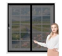 Zanzariera Magnetica 125 x 145 cm Chiusura Automatica, Non Ho Più Fastidiosi Insetti in Casa - Non Accorciabile Zanzariere Finestra Magnetica per Tutti I Tipi di Finestre, Nero