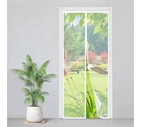 Zanzariera Magnetica 125x170cm, Zanzariera Porta Finestra Tenda Bianco, Tenda Magnetica Si Impedisce agli Insetti, Facile da Installare, Chiusura Automatica per Balcone, Soggiorno, Cantine, Terrazze