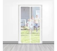 Zanzariera Magnetica 140 x 240 cm Chiusura Automatica a Calamite, Monta Facilmente, Non Serve Forare, Vostra Dalle Zanzare Zanzariera Magnetica per Finestra per Balconi, Bianco