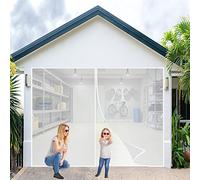 Zanzariera Magnetica 240x240cm Zanzariera Magnetica Porta Traspirante Tenda Rete Anti, Tenda Totalmente Magnetica, per Tutte Le Taglie Finestra o Porte, Bianca, Personalizzabile