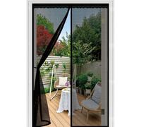 Zanzariera Magnetica 56 x 243 cm Chiusura Automatica a Calamite, Monta Facilmente, Non Serve Forare, Vostra Dalle Zanzare, Zanzariera per Porta Del Balcone per Cortile, Nero