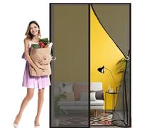 Zanzariera Magnetica 70 x 239 cm Anti Zanzare, Easy to Install, L'Aria Può Circolare Liberamente Zanzariere Magnetiche per Porta Balcone per Porte da Balcone, Cantine, Nero