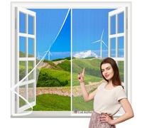 Zanzariera Magnetica 70x100cm Bianco Chiusura Automatica Tenda di Protezione dagli Insetti per Porte del Balcone del Soggiorno Facile da Montare Senza Forare