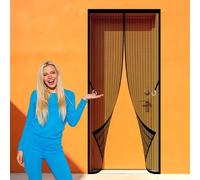 Zanzariera Magnetica 71 x 276 cm Rete Fine Magneti Anti Zanzare Magnetische Moskitonetz Vorhang Mantiene L'Aria Fresca per Ideale Porte da Balcone, Cantine, Terrazze, Nero