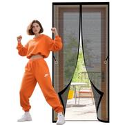 Zanzariera Magnetica 71 x 292 cm Facile da Installare Fliegengitter Balkontür Magnet Apertura e Chiusura Silenziosa per Porte Del Balcone, Delle Finestre, Delle Terrazze、, Nero