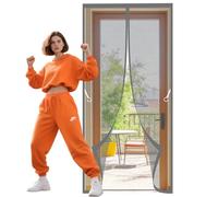 Zanzariera Magnetica 71 x 293 cm Facile da Installare Fliegengitter Balkontür Magnet Apertura e Chiusura Silenziosa per Porte Del Balcone, Delle Finestre, Delle Terrazze、, Grigio