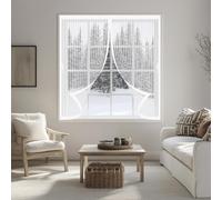 Zanzariera Magnetica 73 x 89 cm Chiusura Automatica, Non Ho Più Fastidiosi Insetti in Casa - Non Accorciabile Tenda Zanzariera Finestre per Tutti I Tipi di Finestre, Bianco