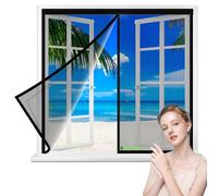 Zanzariera Magnetica, 75x115cm Tenda Zanzariera, Chiuso Automaticamente Pieghevole Rete, Corridoi Porte Patio Nero