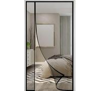 Zanzariera Magnetica 75x240cm Tenda Totalmente Magnetica Reversibile Sinistro Destro Chiudersi da Solo Facile da Installare Anti Zanzare Insetti Nero