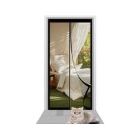 Zanzariera Magnetica 77 x 204 cm Chiusura Automatica Zanzariera con Magneti Facile da Installare per Porte da Balcone/Cantine/Terrazze, Nero