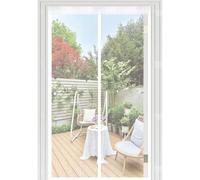 Zanzariera Magnetica 80 x 180 cm Chiusura Automatica a Calamite, Monta Facilmente, Non Serve Forare, Vostra Dalle Zanzare, Zanzariera per Porta Del Balcone per Cortile, Bianco