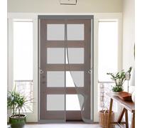 Zanzariera Magnetica 87 x 210 cm Zanzariera Magnetica per Porta Non È Necessario Praticare Fori Chiude da Sola Tenda Porta Finestra, Grigio