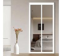 Zanzariera Magnetica 93 x 290 cm Nessun Attrezzo Richiesto Zanzariera con Magneti Viene Fornito con Kit di Montaggio per Porte da Balcone/Cantine/Terrazze, Bianco