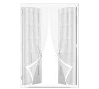 Zanzariera Magnetica 94 x 230 cm Zanzariera Magnetica per Porta Anti Zanzare Mosche Insetti Varie Taglie Zanzariere Magnetiche per Porte Finestre, Bianco