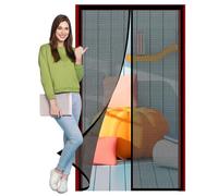 Zanzariera Magnetica 98 x 244 cm Protezione Insetti, Facile da Montare Senza Forare Zanzariera Porta Finestra Magnetica per Porte da Balcone, Cantine, Terrazze, Nero