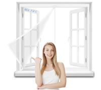 Zanzariera Magnetica Finestra 135x135cm Zanzariere Magnetiche per Porte Finestre Scorrevole con Calamita Anti Zanzare Insetti, Chiusura Automatica, con Nastro Adesivo Bianco