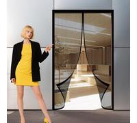 Zanzariera Magnetica Finestra 139 x 289 cm Zanzariera Porta Finestra Magnetica Chiusura Automatica Traspirante per Bambini e Animali Domestici, Nero