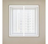 Zanzariera Magnetica Finestra 50 x 135 cm Autoadesiva Tende per Porte Francesi di Maglia Senza Forare O Avvitare per Finestra Del Balcone, Camper, Cucina, Bianco