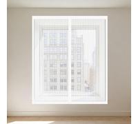 Zanzariera Magnetica Finestra 65 x 180 cm Autoadesiva Zanzariera Magnetica Finestra Dimensione Fissa, Non Può Essere Tagliato per Del Balcone, Camper, Cucina, Bianco