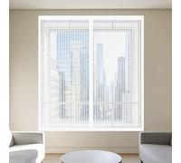Zanzariera Magnetica Finestra 75 x 85 cm Autoadesiva Rete Fine Zanzariera Magnetica Senza Forare O Avvitare per La Maggior Parte Dei Tipi di Finestre, Bianco