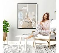 Zanzariera Magnetica Finestra 77 x 126 cm, Anti-Zanzare, Anti-Insetti, Rete Ultra-Fine, Installazione Facile, Zanzariera per Finestre per Porta Finestra Balcone, Bianco