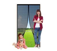 Zanzariera Magnetica Finestra 94 x 180 cm Buona Estate Lontano Dalle Zanzare Tenda Zanzariera Porta Finestra per Porte da Balcone, Cantina e Giardino, Nero