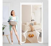 Zanzariera Magnetica Finestre 105 x 105 cm, Anti-Zanzare, Anti-Insetti, Rete Ultra-Fine, Installazione Facile, Trasparente Tenda Magnetica per Porta Finestra Balcone, Bianco
