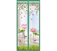 Zanzariera magnetica for porta, montaggio adesivo senza foratura, tenda magnetica rinforzata for porte di balconi, protezione antiparassitaria facile da installare(95x200cm(37x79inch))