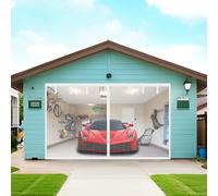 Zanzariera magnetica in fibra di vetro per garage e patio, rete anti zanzare per una facile installazione e una protezione durevole