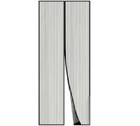 Zanzariera magnetica in tessuto per porta scorrevole, 100x210 cm, colore nero, tenda con magnete repellente per zanzare per soggiorno, porta del balcone, porta scorrevole del patio