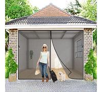 Zanzariera Magnetica in Vetroresina, 95x260 cm, Rete Molto Resistente, Tenda con Magneti Ancora Più Potenti, Resiste al Vento e ai Raggi UV, Nero P