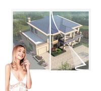 Zanzariera Magnetica per Finestra,125x135cm Porta Autoadesivo Rete Anti Zanzare Chiusura Automatica Anti Zanzare Insetti Tenda Porta Facile Da Installare,per Balcone Soggiorno Bianco