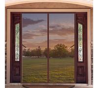 Zanzariera Magnetica Per Finestra 130 x 220 cm Tenda Totalmente Magnetica Circolazione Dell'Aria Naturale Autoadesivo Zanzariera Zanzariere Per Finestre Per Finestre Schermo, Marrone