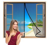 Zanzariera Magnetica per Finestre 105x135 cm Zanzariere Prezzi Chiudi Automaticamente Adsorbimento Magnetico per Casa Ufficio Nero Z